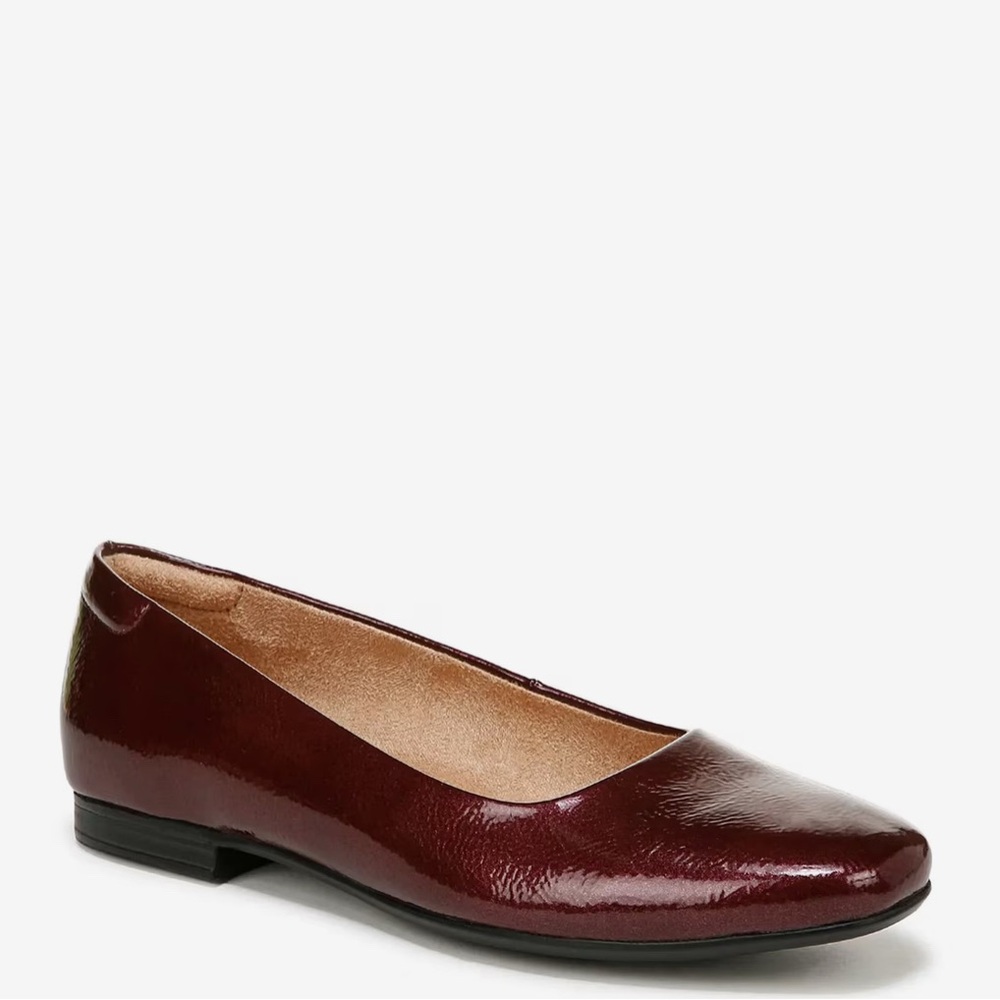 Naturalizer Dark Red Burgundy Ballet Flats